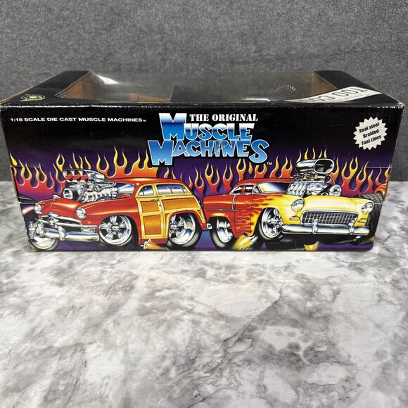 Muscle Machines 1929 Ford Model A 1/18 Funline Gloss Black Die Cast - Picture 4 of 6